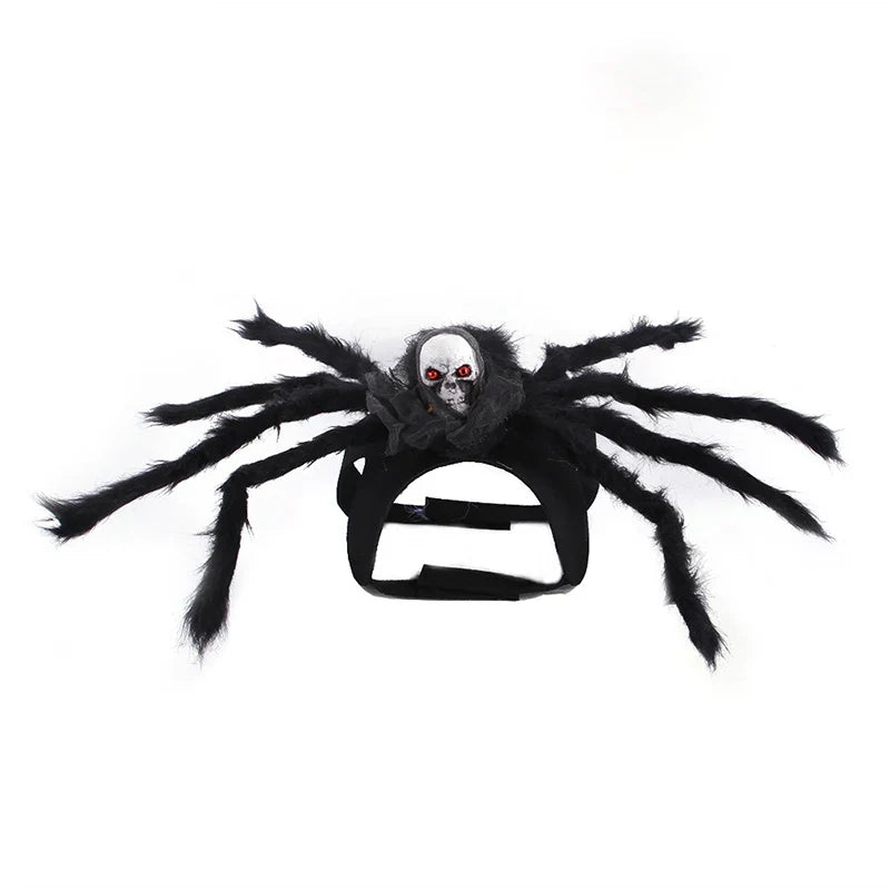 HKM-157459 Halloween Spider Costume for Dogs and Cats - Funny Pet Cosplay Apparel and Accessories
