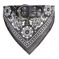 HKM-157587 Pet Fashion Print Collar Triangle Saliva Towel