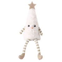 HKM-157651 Cute Christmas Plush Doll Ornaments in Green and White Non-Woven Fabric