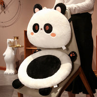 HKM-157715 Cartoon Animal Plush Cushion Chair - Panda, Cat, Dog, Rabbit - Thickened Seat 45x45x9cm