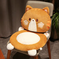 HKM-157715 Cartoon Animal Plush Cushion Chair - Panda, Cat, Dog, Rabbit - Thickened Seat 45x45x9cm