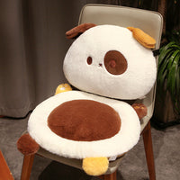 HKM-157715 Cartoon Animal Plush Cushion Chair - Panda, Cat, Dog, Rabbit - Thickened Seat 45x45x9cm