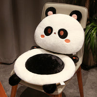 HKM-157715 Cartoon Animal Plush Cushion Chair - Panda, Cat, Dog, Rabbit - Thickened Seat 45x45x9cm