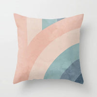 HKM-157715 Geometric Abstract Polyester Pillow Cover for Modern Home Décor - 45cm x 45cm