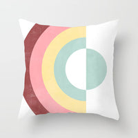 HKM-157715 Geometric Abstract Polyester Pillow Cover for Modern Home Décor - 45cm x 45cm