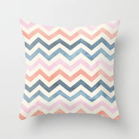 HKM-157715 Geometric Abstract Polyester Pillow Cover for Modern Home Décor - 45cm x 45cm
