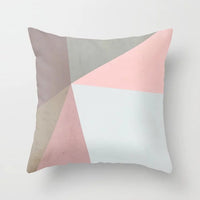 HKM-157715 Geometric Abstract Polyester Pillow Cover for Modern Home Décor - 45cm x 45cm