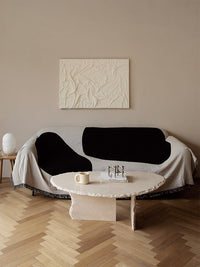 HKM-157843 Abstract Geometric Blended Sofa Cover - Modern Design, Various Sizes Available
