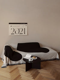 HKM-157843 Abstract Geometric Blended Sofa Cover - Modern Design, Various Sizes Available