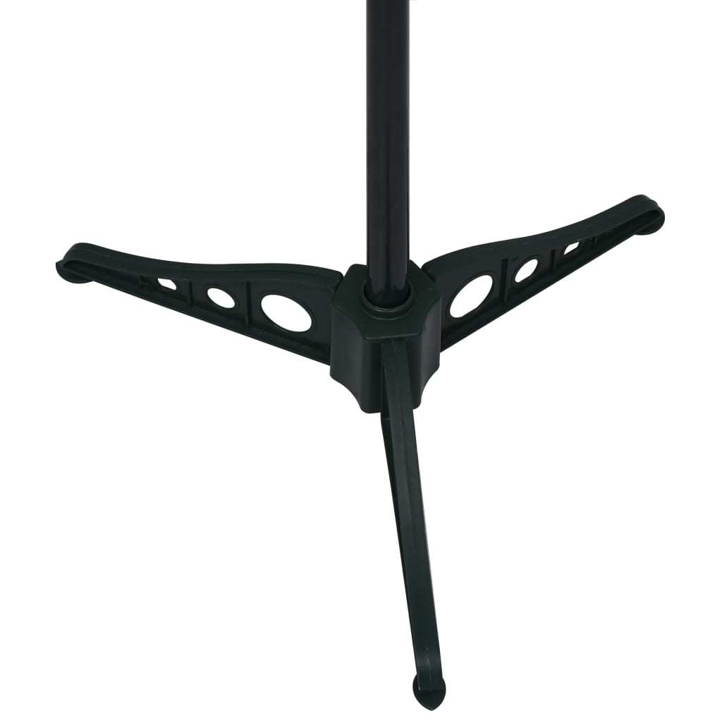 HKM-157843 Glossy Black Artificial Pop-Up Christmas Tree 150 cm with Silver Accents