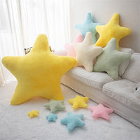 HKM-157843 Super Soft Star Pattern Plush Throw Pillow in Multiple Colors - Ideal Gift for Youth