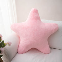 HKM-157843 Super Soft Star Pattern Plush Throw Pillow in Multiple Colors - Ideal Gift for Youth