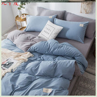 HKM-158035 Four-Piece Lattice Quilt Cover Set in Various Color Combinations for 1.5m Bed