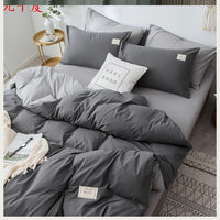 HKM-158035 Four-Piece Lattice Quilt Cover Set in Various Color Combinations for 1.5m Bed