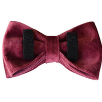 HKM-158035 Velvet Dog Collar with Bowknot and Matching Leash Set, Comfortable and Stylish Pet Accessory for All Seasons