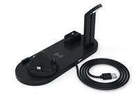 HKM-158291 Three-in-One Desktop Wireless Charger Stand - Compatible with Multiple Devices