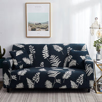 HKM-158419 Elastic Full Cover Sofa Protector - European Style Geometric Fabric, Fits Modular Sofas, Multiple Sizes Available