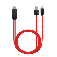 HKM-158419 HDMI Adapter Cable for Mobile Phone to TV, 2m, Available in White, Red, Black