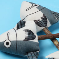 HKM-158483 Plush Catnip Fish Toy for Dental Care and Scratch Resistance