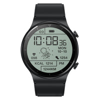 HKM-158547 Smart Watch with Heart Rate, Blood Pressure, and Blood Oxygen Monitoring - Bluetooth Connectivity, Touchscreen Interface, 1.3-Inch Display, Genuine Leather Strap