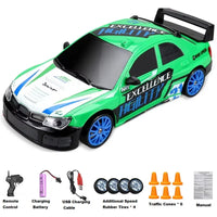 HKM-158611 1:24 Scale RC Mini Drift Car - 4WD Electric Remote Control for Indoor/Outdoor Fun, Ready-to-Go Model