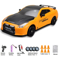 HKM-158611 1:24 Scale RC Mini Drift Car - 4WD Electric Remote Control for Indoor/Outdoor Fun, Ready-to-Go Model