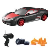 HKM-158611 1:24 Scale RC Mini Drift Car - 4WD Electric Remote Control for Indoor/Outdoor Fun, Ready-to-Go Model