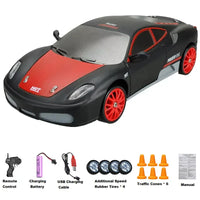 HKM-158611 1:24 Scale RC Mini Drift Car - 4WD Electric Remote Control for Indoor/Outdoor Fun, Ready-to-Go Model