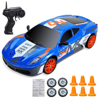 HKM-158611 1:24 Scale RC Mini Drift Car - 4WD Electric Remote Control for Indoor/Outdoor Fun, Ready-to-Go Model