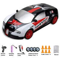 HKM-158611 1:24 Scale RC Mini Drift Car - 4WD Electric Remote Control for Indoor/Outdoor Fun, Ready-to-Go Model