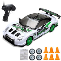 HKM-158611 1:24 Scale RC Mini Drift Car - 4WD Electric Remote Control for Indoor/Outdoor Fun, Ready-to-Go Model