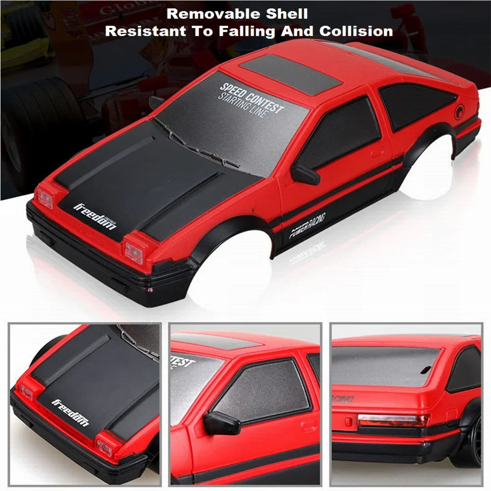 HKM-158611 1:24 Scale RC Mini Drift Car - 4WD Electric Remote Control for Indoor/Outdoor Fun, Ready-to-Go Model