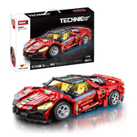 HKM-158675 1:14 Speed Car Building Block Set for STEM Learning - 50 Piece Plastic Modeling Toy