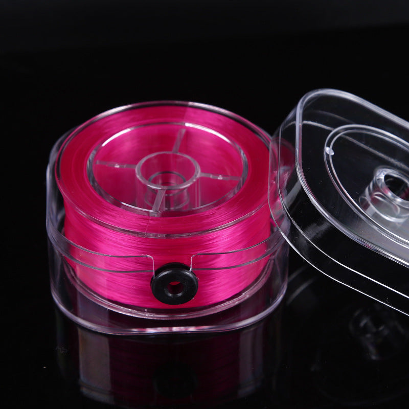 HKM-158867 Flat Spandex Elastic Thread for DIY Beading - 85m Length in Various Colors