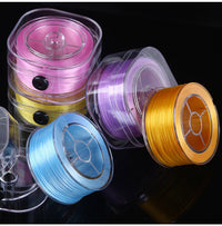 HKM-158867 Flat Spandex Elastic Thread for DIY Beading - 85m Length in Various Colors