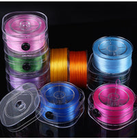 HKM-158867 Flat Spandex Elastic Thread for DIY Beading - 85m Length in Various Colors