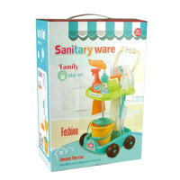 HKM-158867 Kids Cleaning Play Set with Trolley, Broom, and Vacuum Cleaner - 2 to 4 Years
