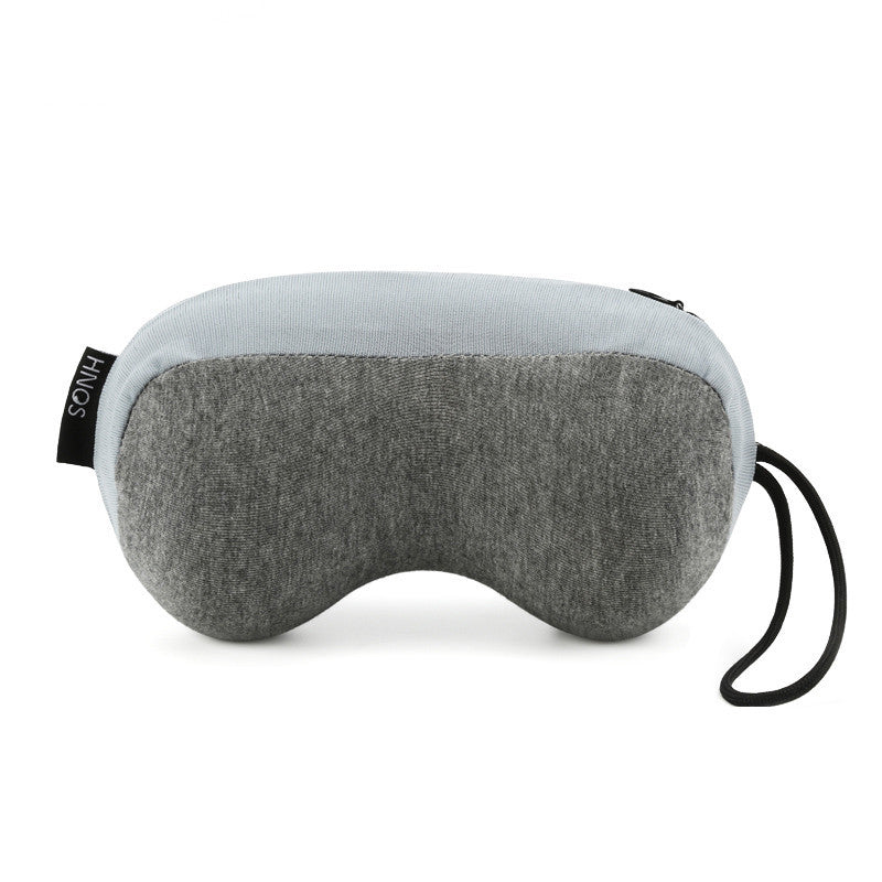 HKM-158867 Memory Foam Candy Shape Neck Pillow in Earth Grey, Sky Blue, and Volcano Black