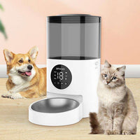 HKM-159059 Automatic WiFi Pet Feeder for Cats and Small to Medium Dogs - 4.5L Capacity, ABS & Stainless Steel