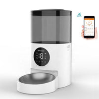HKM-159059 Automatic WiFi Pet Feeder for Cats and Small to Medium Dogs - 4.5L Capacity, ABS & Stainless Steel