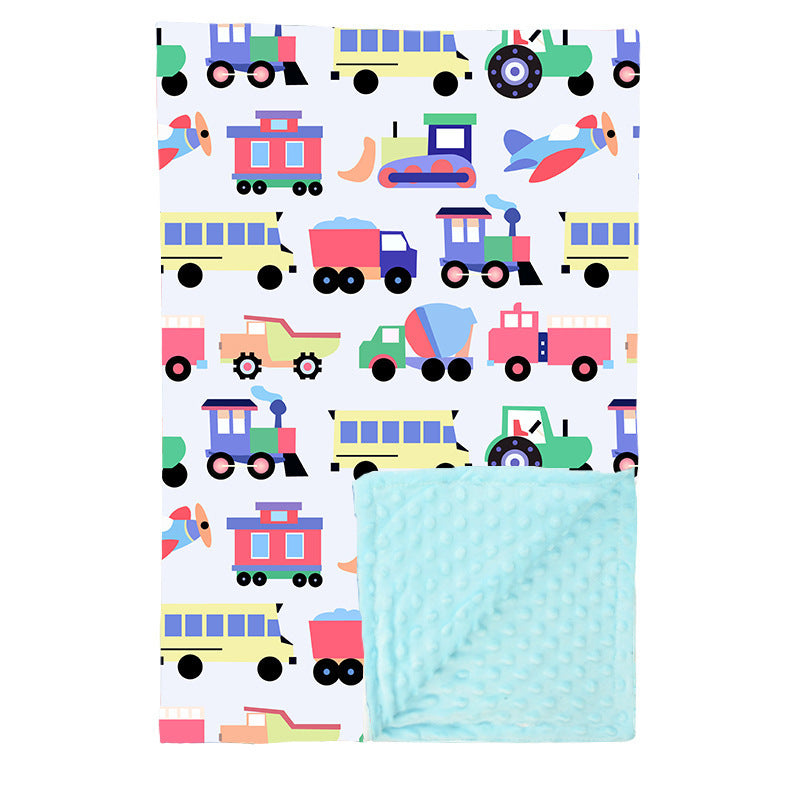 HKM-159187 Double Layer Plush Cartoon Blanket - Cozy Crystal Velvet Quilt for All Seasons (75 x 100cm)