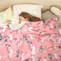 HKM-159187 Double Layer Plush Cartoon Blanket - Cozy Crystal Velvet Quilt for All Seasons (75 x 100cm)