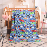 HKM-159187 Double Layer Plush Cartoon Blanket - Cozy Crystal Velvet Quilt for All Seasons (75 x 100cm)