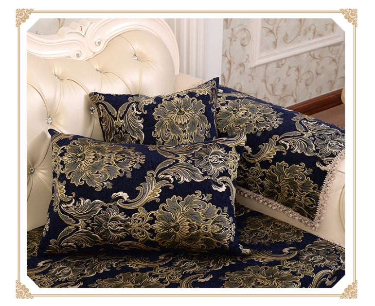 HKM-159251 Light Luxury Non-Slip Chenille Sofa Cushion Cover for Modular Sofas - European Style