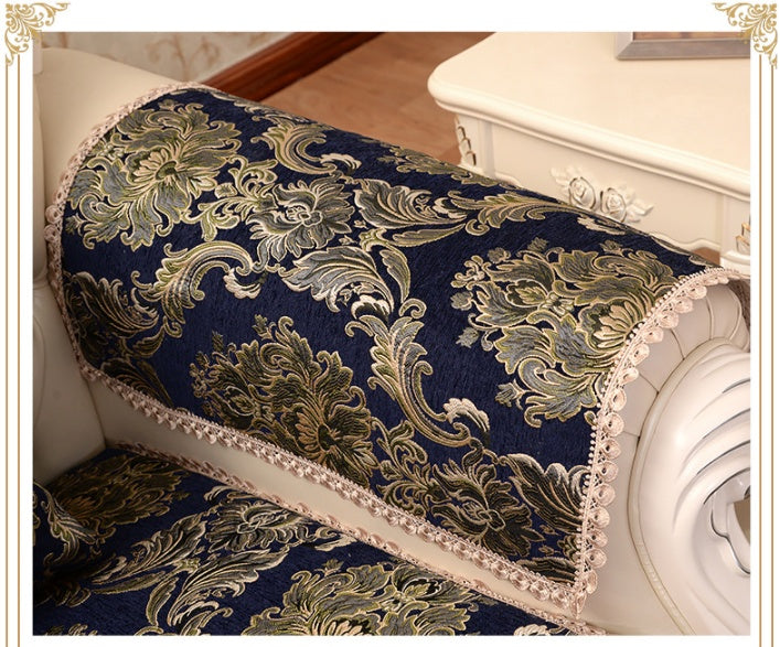 HKM-159251 Light Luxury Non-Slip Chenille Sofa Cushion Cover for Modular Sofas - European Style