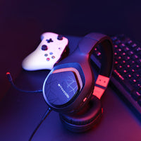 HKM-159251 Wired Gaming Headset with Microphone, Comfortable Ear Protection, 32 Ω Impedance, General Music Compatibility