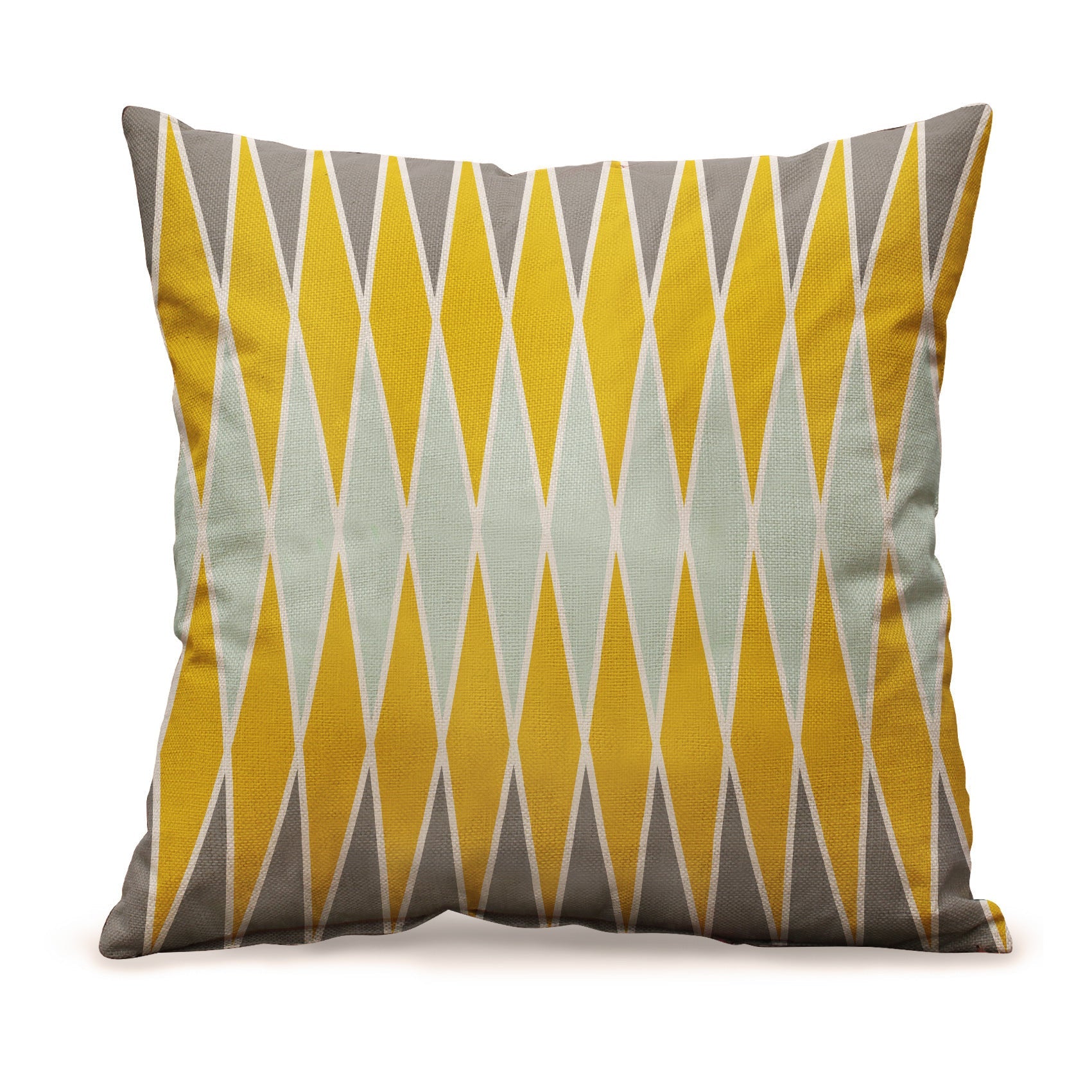 HKM-159315 Geometric Abstract Linen Cushion Cover for Sofa and Car - 45x45cm