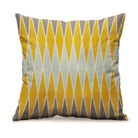 HKM-159315 Geometric Abstract Linen Cushion Cover for Sofa and Car - 45x45cm