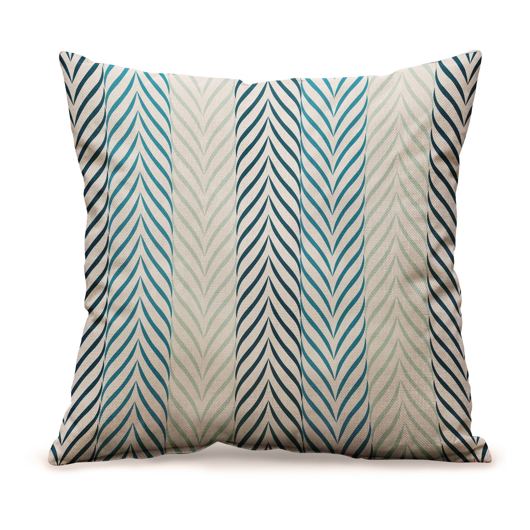 HKM-159315 Geometric Abstract Linen Cushion Cover for Sofa and Car - 45x45cm