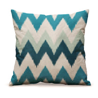 HKM-159315 Geometric Abstract Linen Cushion Cover for Sofa and Car - 45x45cm